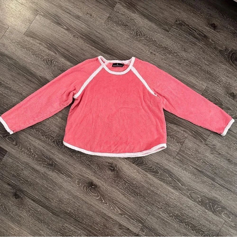 Pomander Place Pink Terry Pullover
